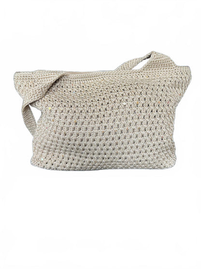 The Sak Crochet Beige Shoulder Bag