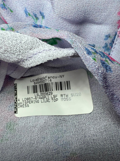 New LoveShackFancy Floral Long Sleeve Dress Size S