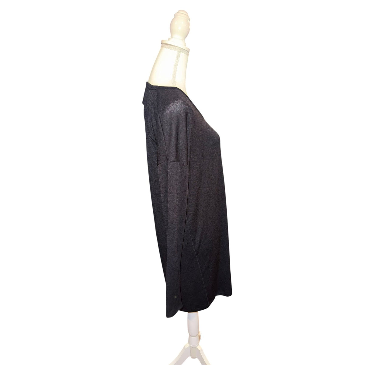 Rag & Bone Black Florence Long Sleeve Dress Open Back Lightweight Rayon Blend S