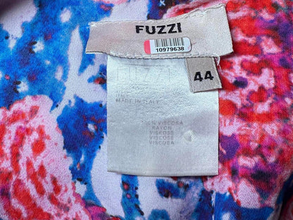 Fuzzi Print Sleeveless Midi Dress, Size 44/US 8