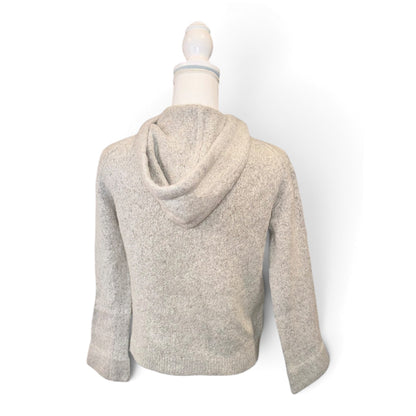 360Cashmere Womens Gray Lightweight Hoodie Sweater 100% Cashmere Size M