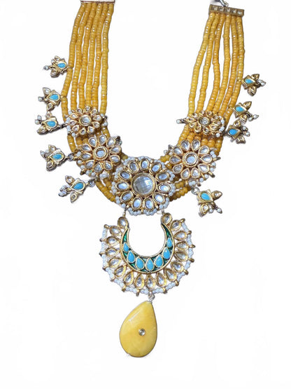 Traditional Multi-Strand Beaded Necklace with Pendant by TAD (NWT)