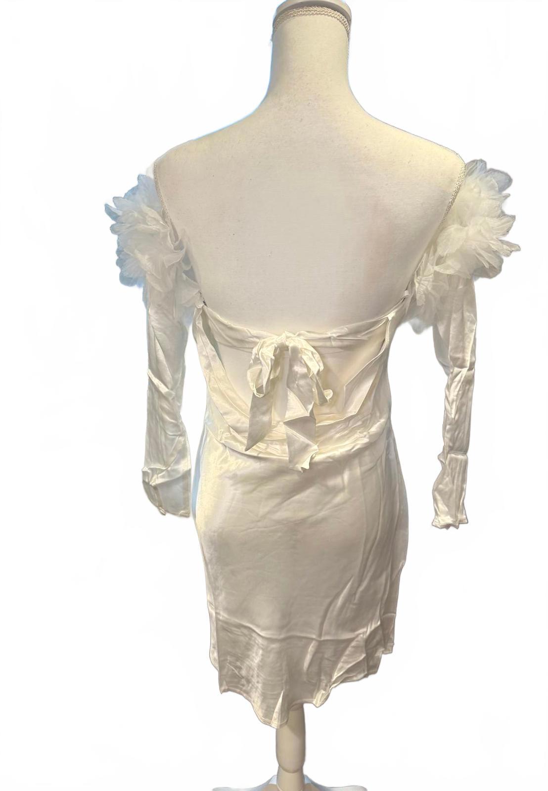 For Love & Lemons Mila Mini Bridal Dress, Medium (NWT)