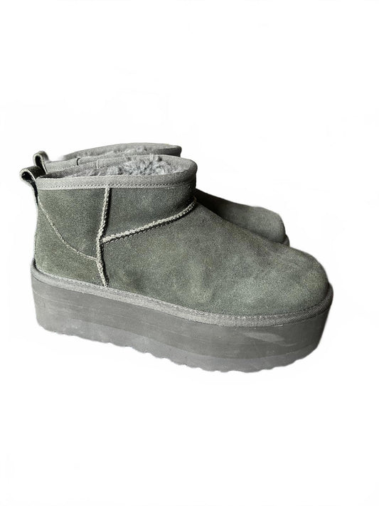 UGG Platform Suede Ankle Boots for Women, size 7