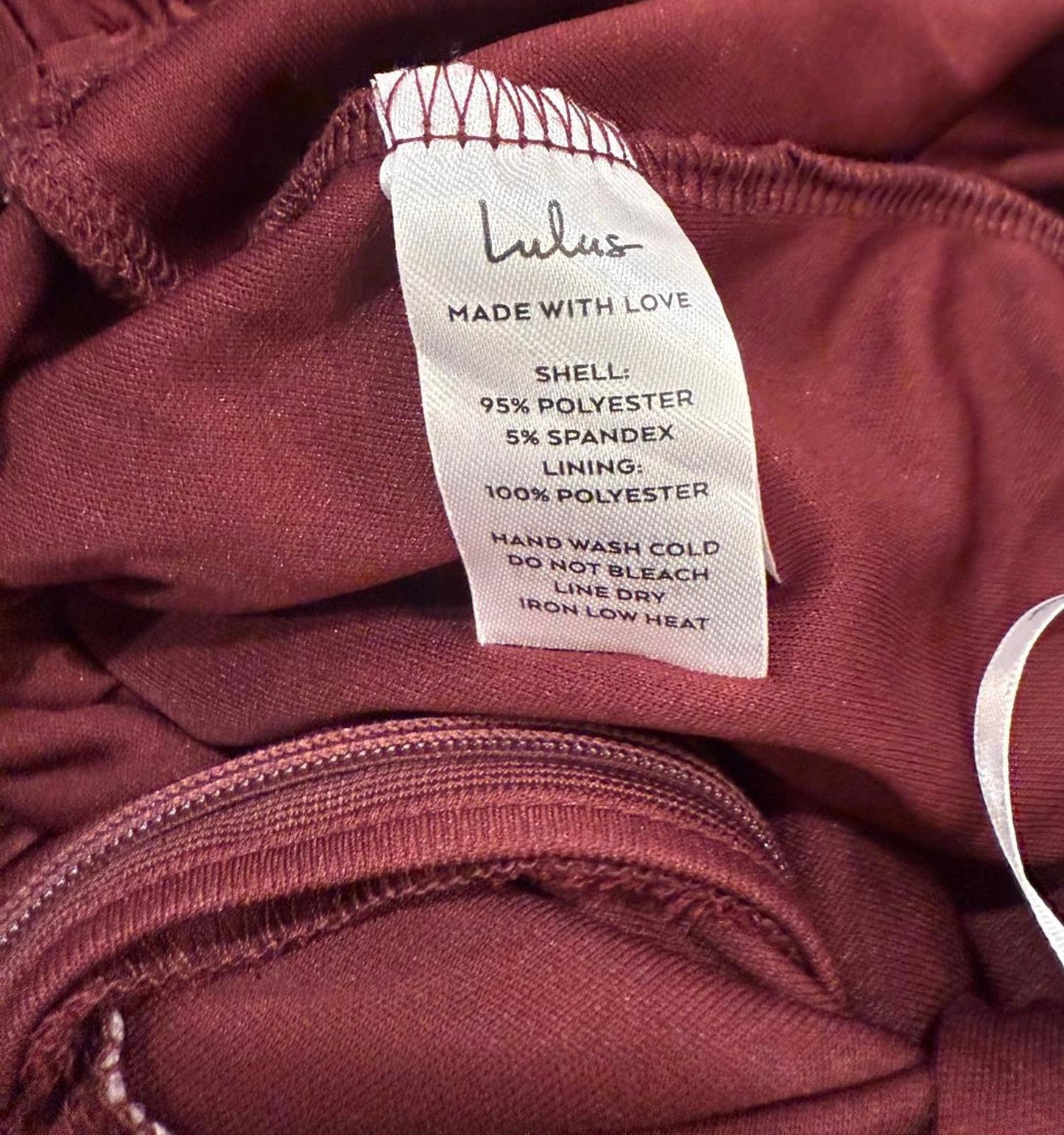 New Lulus Burgundy Halter Neck Jumpsuit