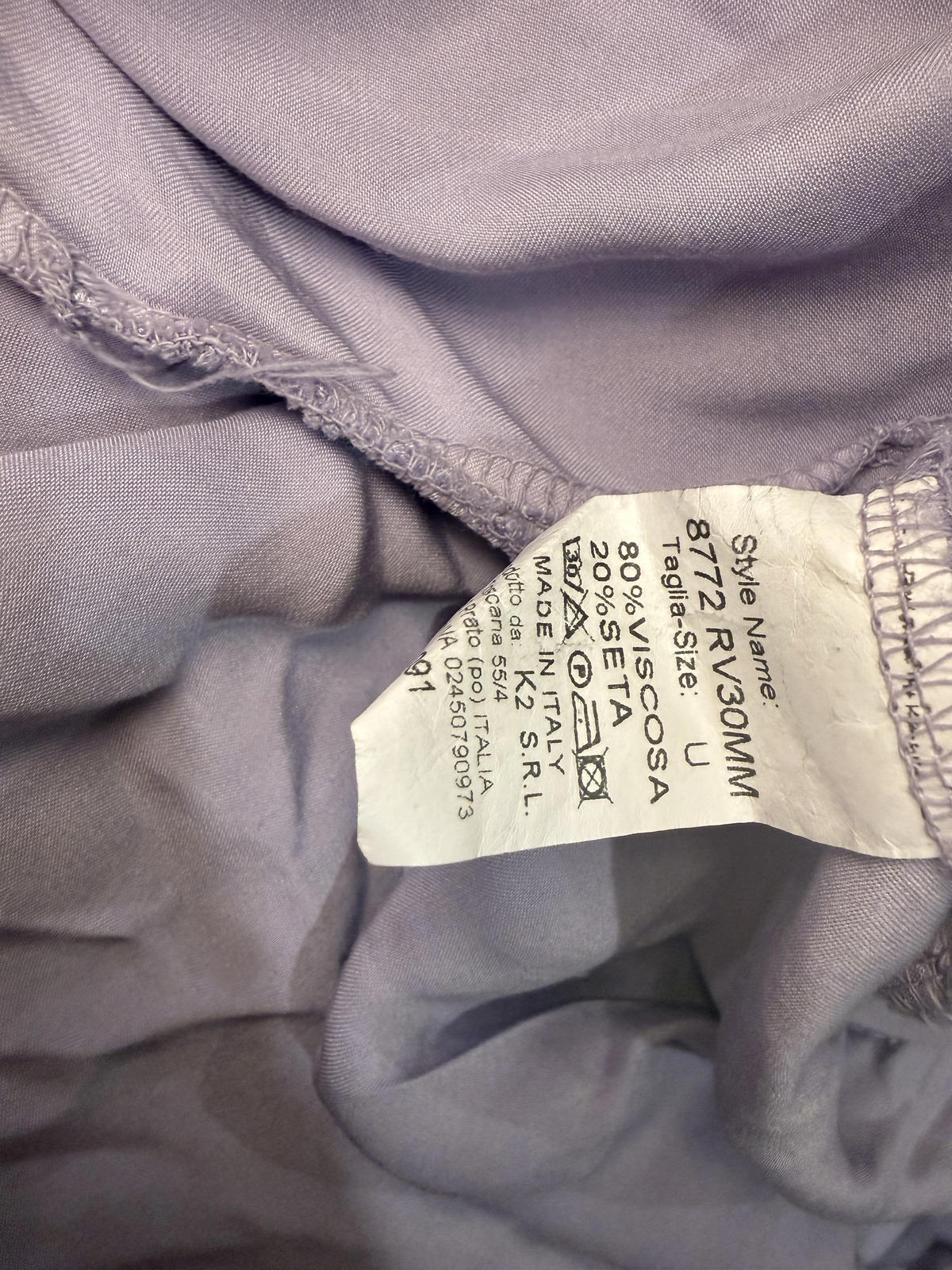 Michela Mii Light Purple Viscose Blend Bomber Jacket, One Size (up to Large)