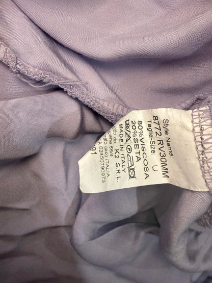 Michela Mii Light Purple Viscose Blend Bomber Jacket, One Size (up to Large)