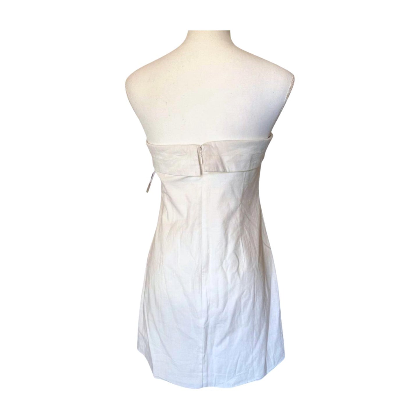 BP New White Strapless Mini Dress, Large