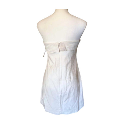 BP New White Strapless Mini Dress, Large