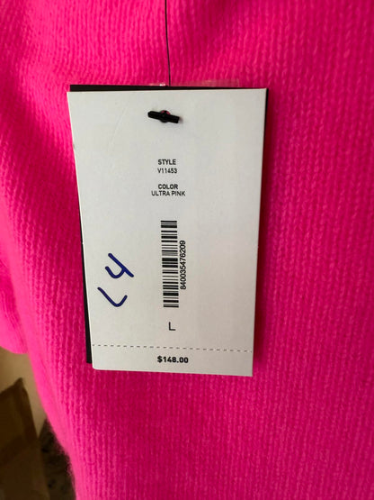New Bloomingdale’s Short Sleeve Knit Cashmere Top, Large