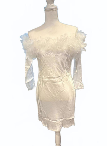 For Love & Lemons Mila Mini Bridal Dress, Medium (NWT)