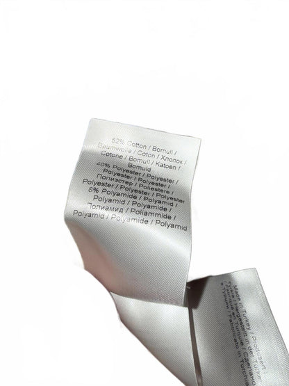 New Ganni Checkered Seersucker Puff-Sleeve Dress