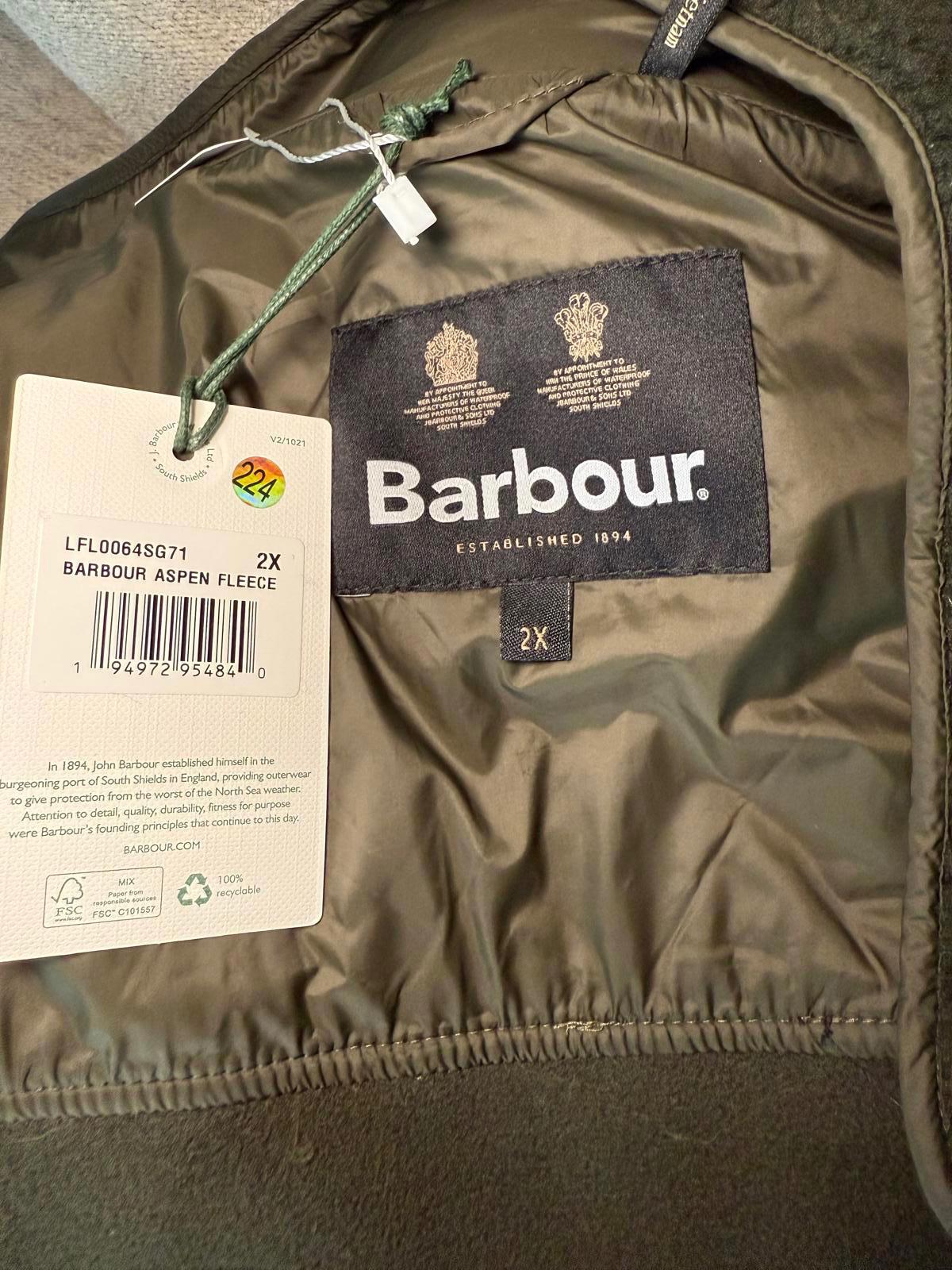 New Women’s Barbour Aspen Faux Fur Coat, Size 2XL