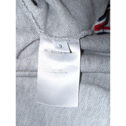 Thom Browne Grey Raglan T-Shirt With Red & Navy Striped Sleeves Made In Italy Size 3