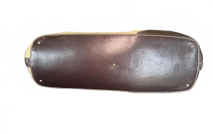 Vintage Gucci Horsebit Tote Bag Canvas Beige