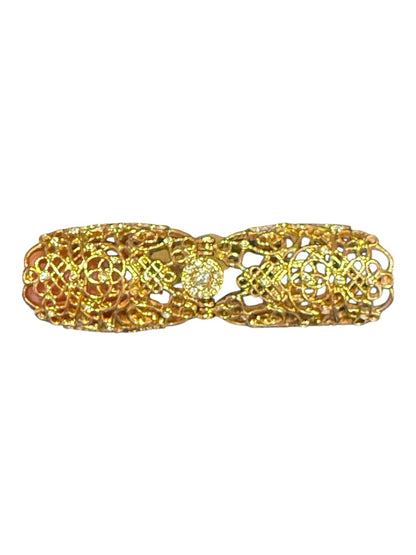 Intricate Gold Plated Filigree adjustable ring