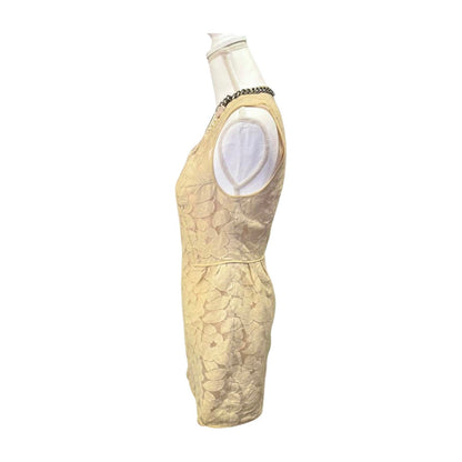 3.1 Phillip Lim Ivory Textured Floral Mini Dress, Size 4