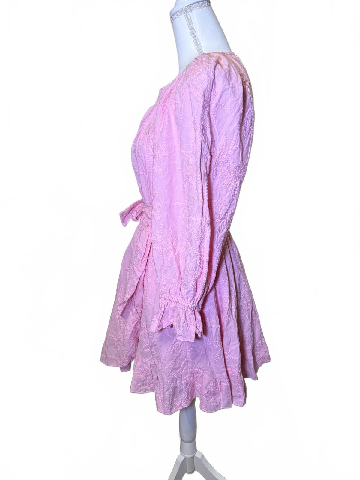 New Maje Rybiza Long Sleeve Ruffled Mini Dress, in EU 36 (0620)