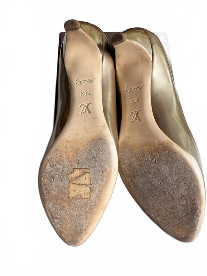 Louis Vuitton Metallic Gold Pumps, 38.5