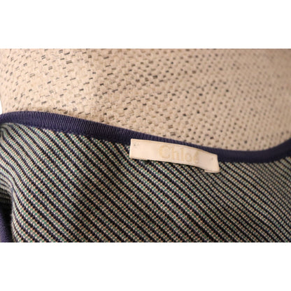 Chloé Floral Print Knit Sweater, Medium