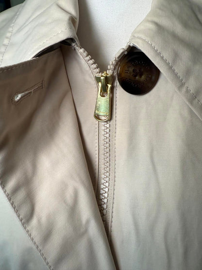 New Barbour Women's Beige Trench Coat with Belt, Size 10