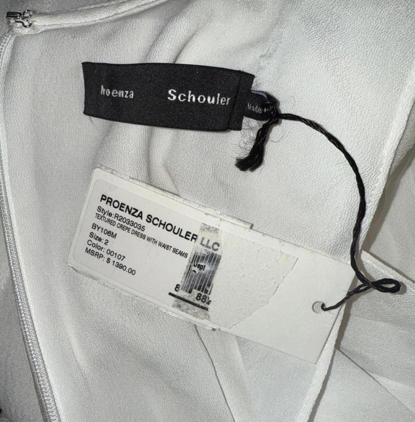 New Proenza Schouler Crepe Midi Dress with Waist Seams, size 2