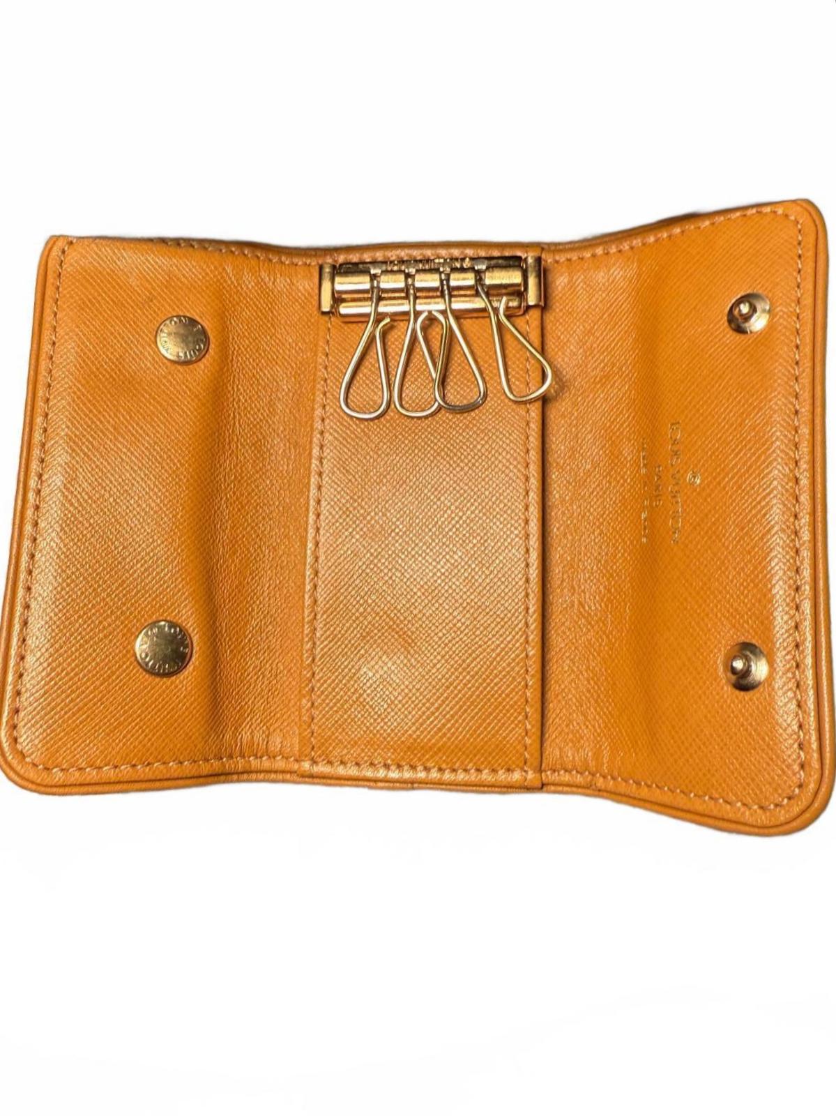 Louis Vuitton Beige Monogram Canvas Key Holder Wallet