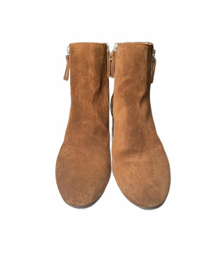 New AGL Phillipa Brown Suede Ankle Boots with Side Zippe, size 37.5