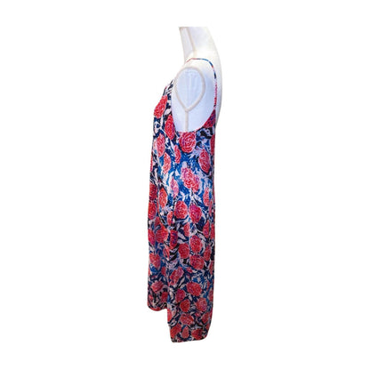 Fuzzi Print Sleeveless Midi Dress, Size 44/US 8