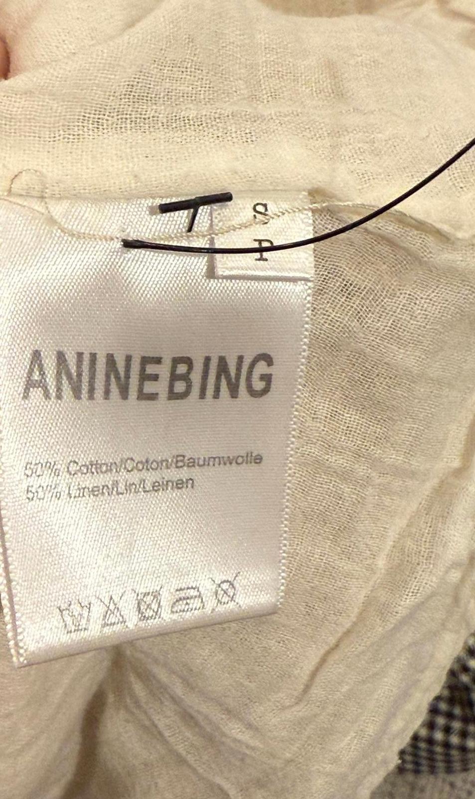 ANINE BING Cotton–Linen Peasant Tunic Dress – Size Small