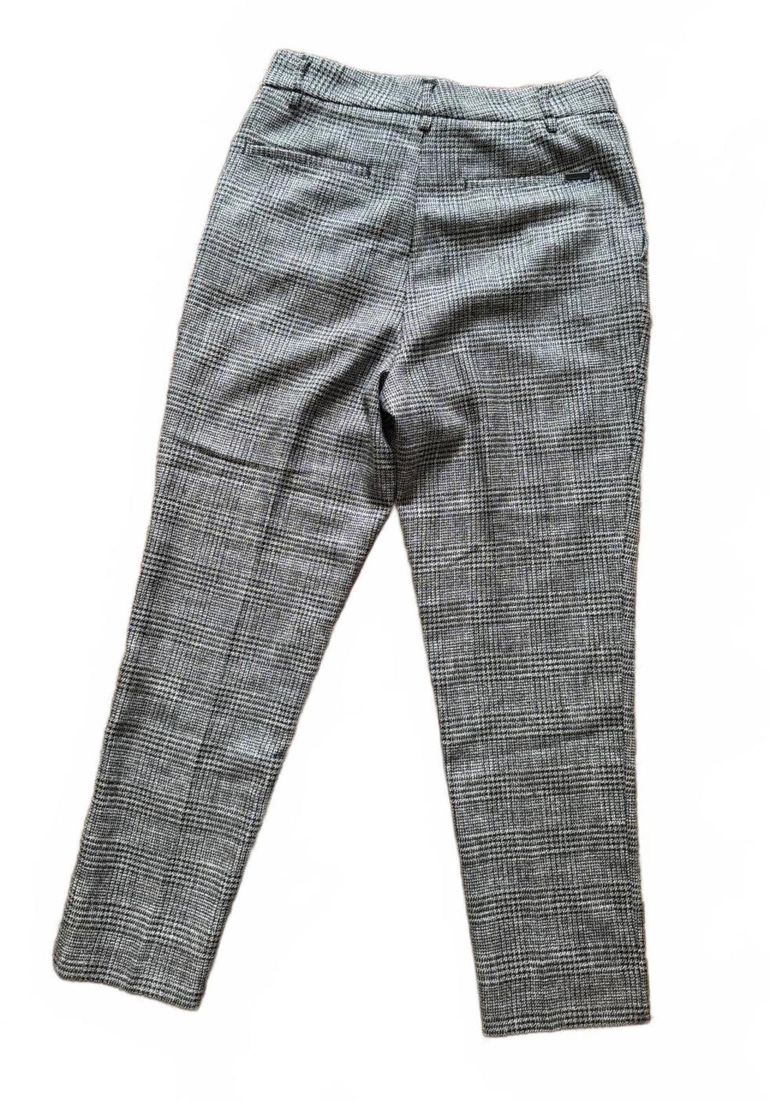 New AllSaints Women's Grey Plaid Trousers Size UK6 US2 EU34