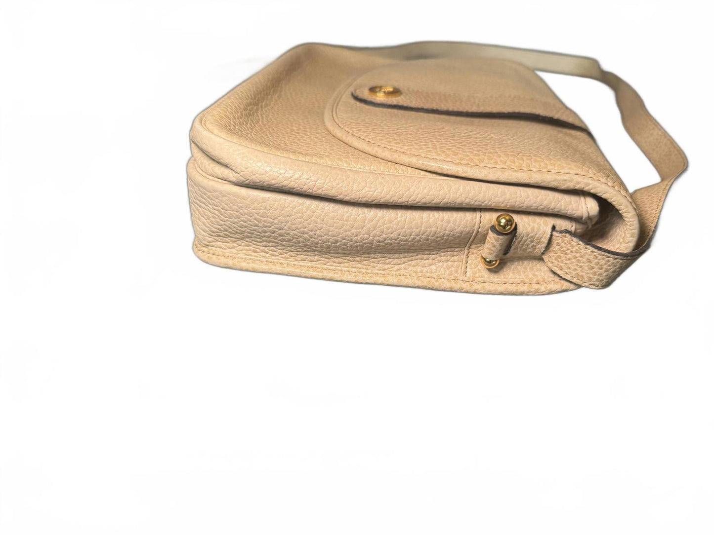Christian Dior Beige Leather Shoulder Bag