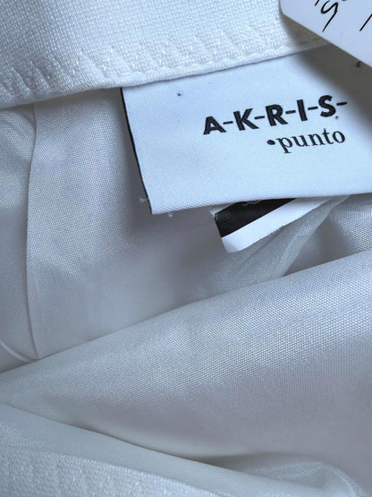 Akris Punto White Women's Skirt, Size 6