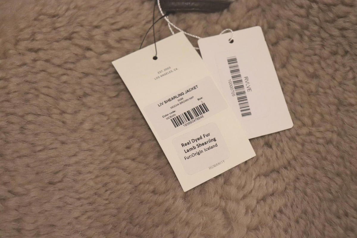 Citizens of Humanity Liv Shearling Jacket, Large NWT