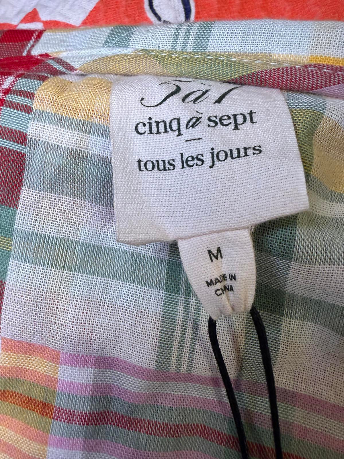 Cinq à Sept Triss Quilted Organic Cotton Wrap Jacket, Medium NWT