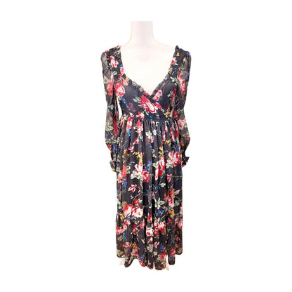 New byTiMO Romantic Floral Midi Dress, Small