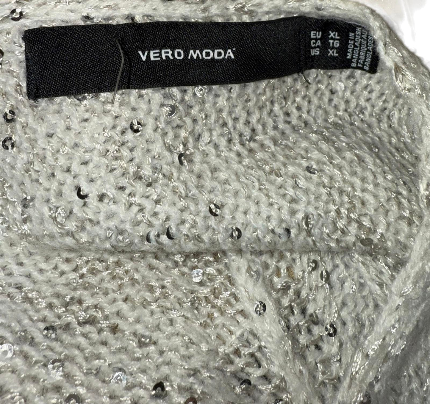 New Vero Moda Sequin Knit Sweater Dress, XL