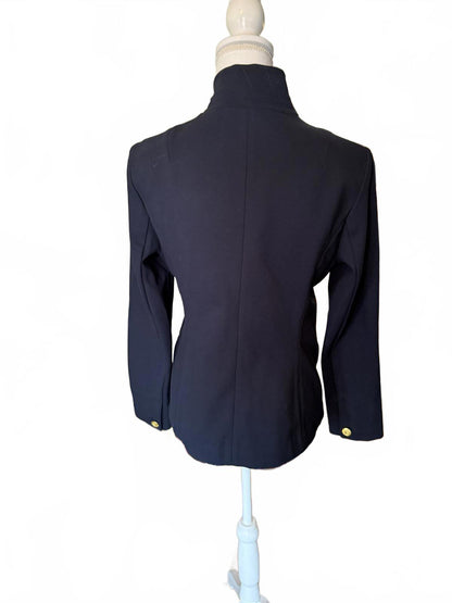 New Rag and Bone Navy Blue Military Style Jacket with Gold Buttons, Small