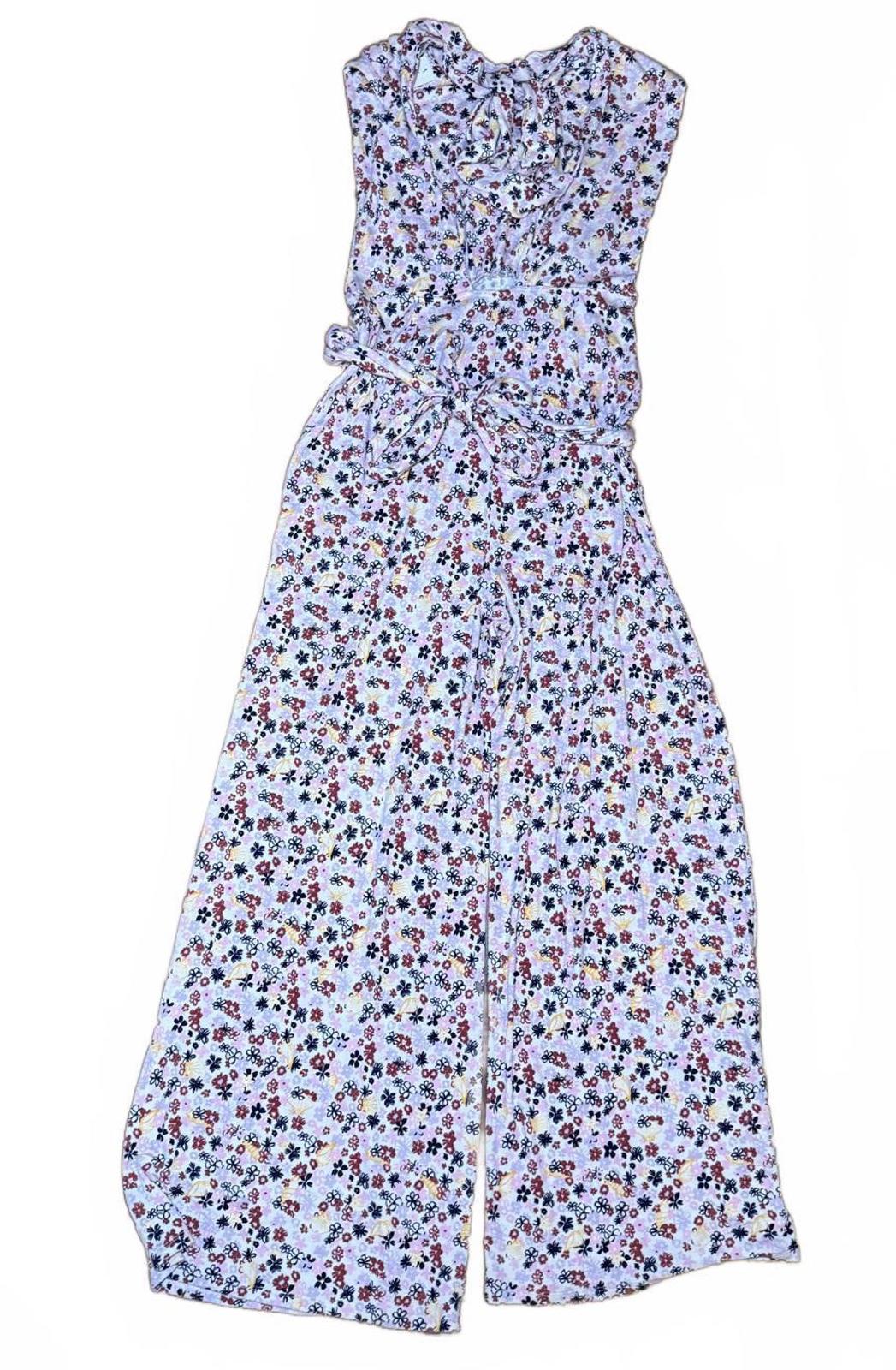 Free People Floral Print Women's Jumpsuit, Medium