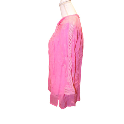 Johnny Was Pink Carleen Blouse, Small NWT