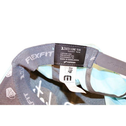 Travis Mathew Buckets 110 One Ten Flexfit Snapback Hat Light Blue NWOT