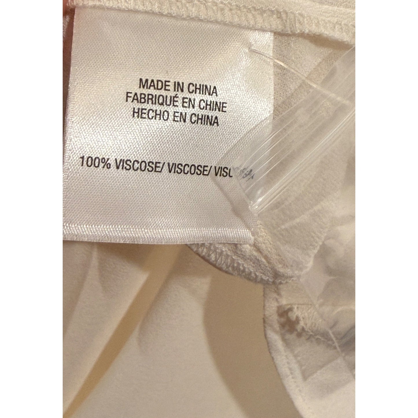Favorite Daughter Because Of You Ivory Ruffle Long Sleeve Blouse, XS (oversized) NWT