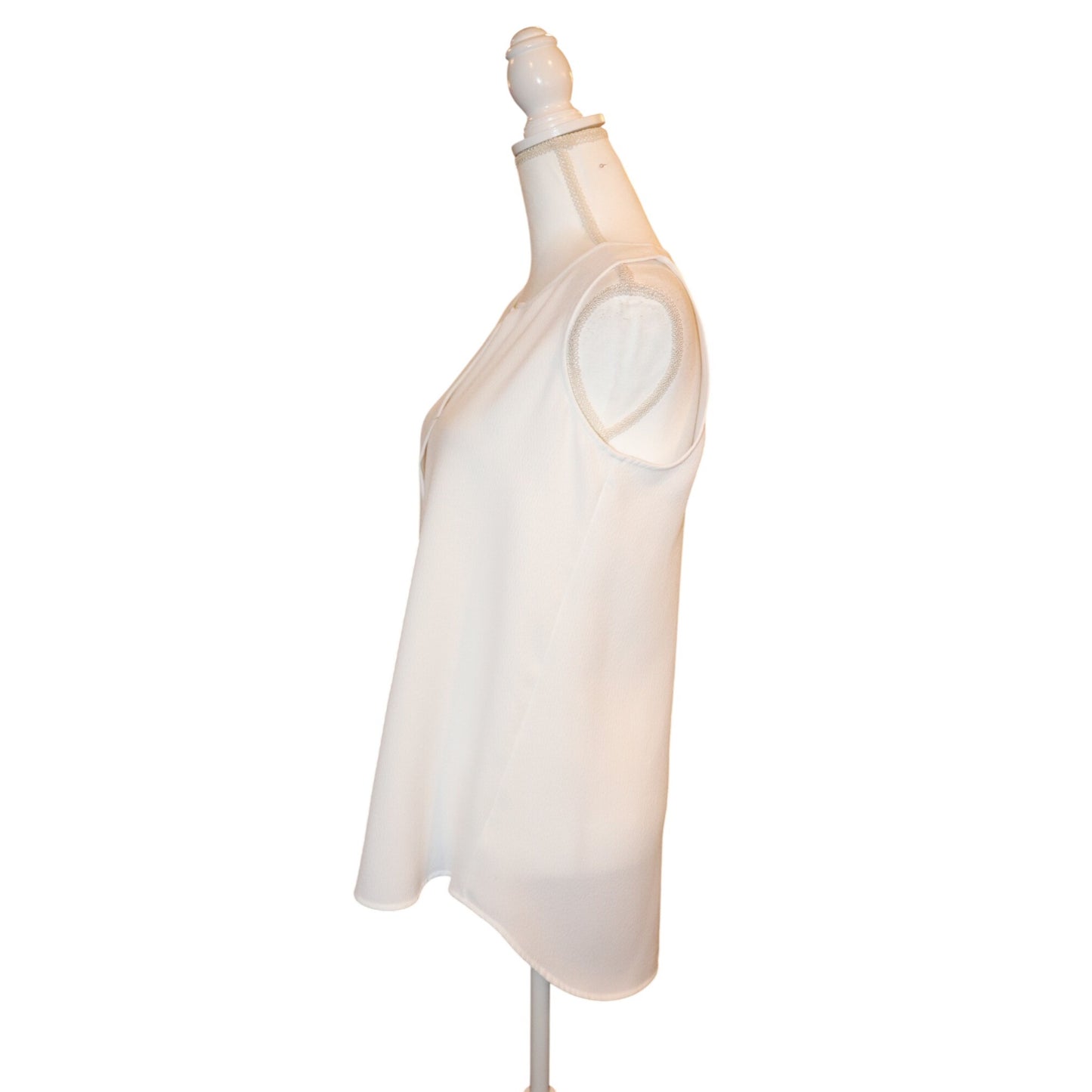 Theory White Sleeveless Blouse, Medium NWT