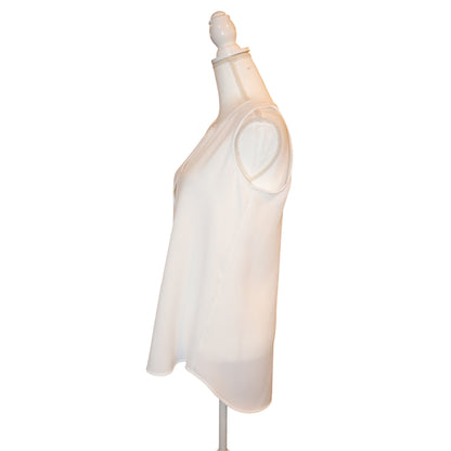 Theory White Sleeveless Blouse, Medium NWT
