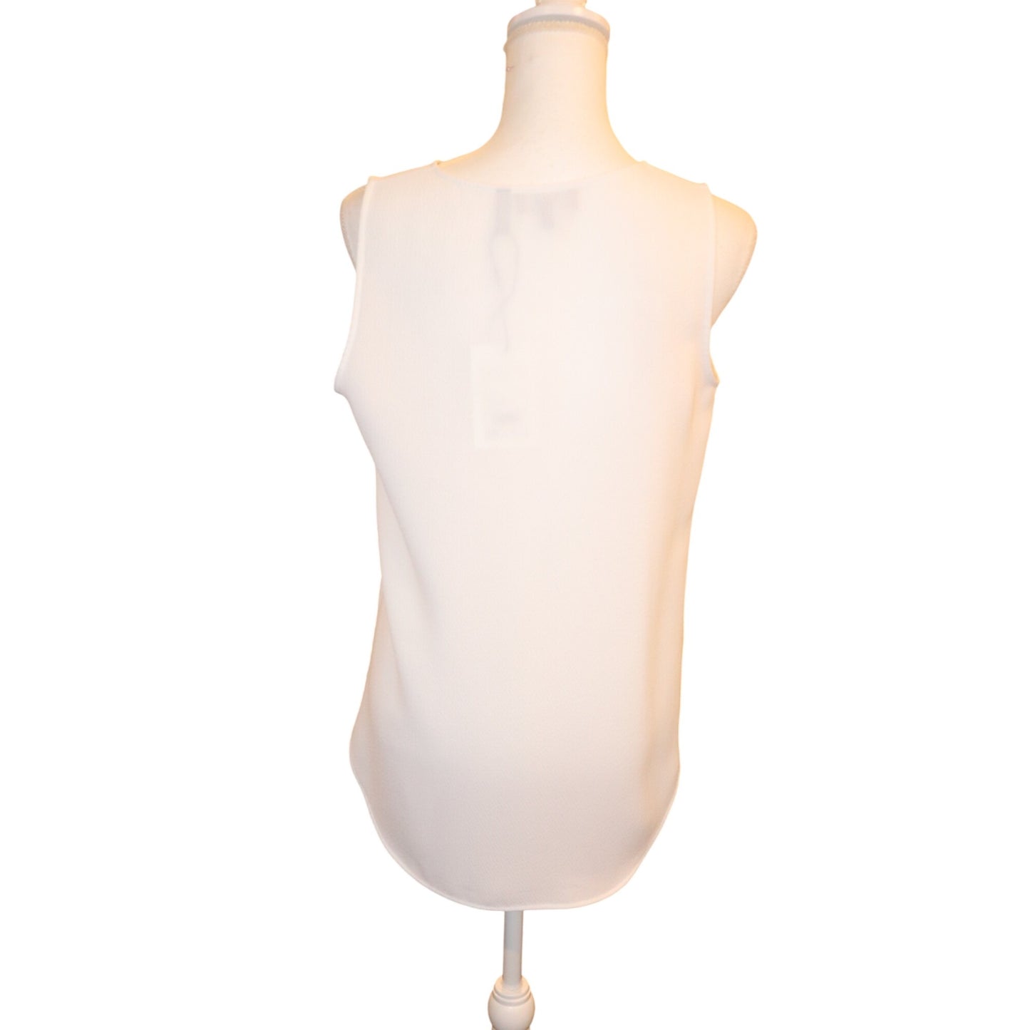 Theory White Sleeveless Blouse, Medium NWT