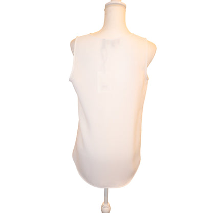 Theory White Sleeveless Blouse, Medium NWT
