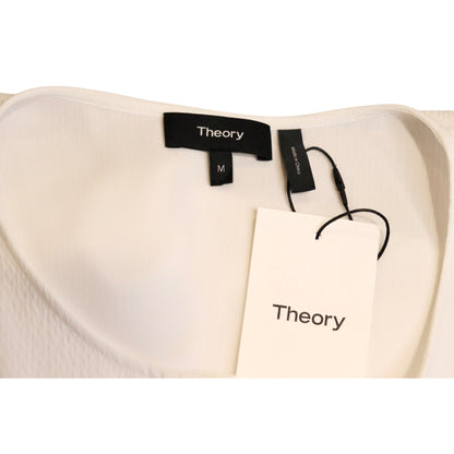 Theory White Sleeveless Blouse, Medium NWT