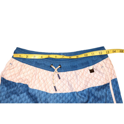 Agua Bendita Boys Swim Trunks Colorblock Design Blue Green, Size 14 NWT