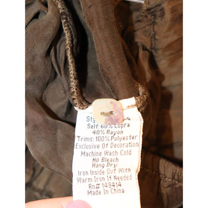 Johnny Was Workshop Brown Embroidered Jogger Pants, XS NWOT