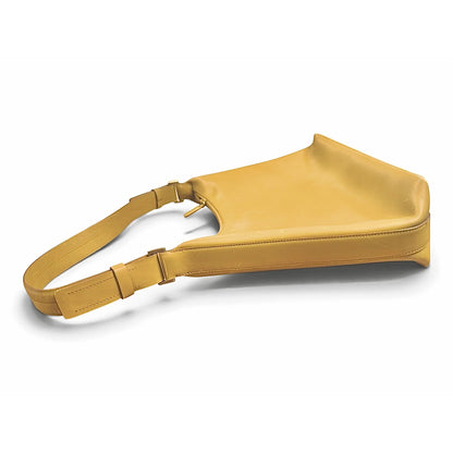 Prada Light Green/Yellow Leather Shoulder Bag With Adjustable Strap